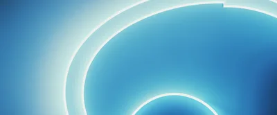 Abstract Blue Background With Glowing Curved Light Lines