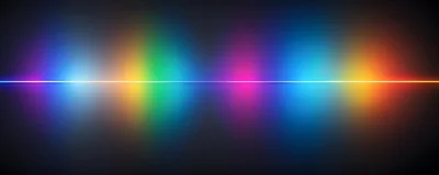 Abstract Glowing Light Wave Spectrum Background