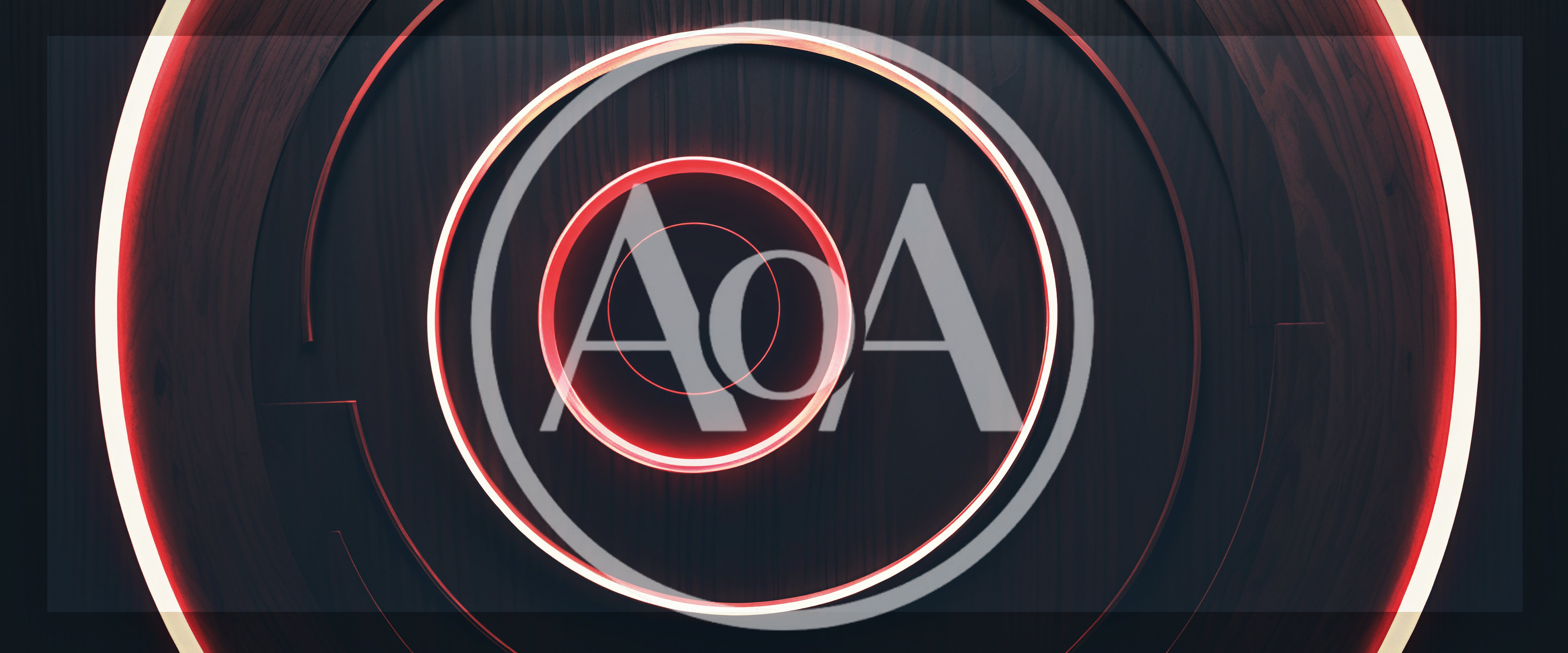 Abstract Glowing Red Concentric Circles Motion Background