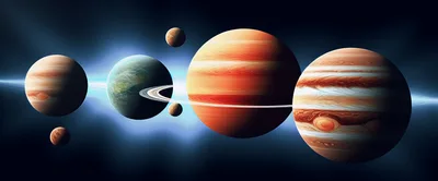 Planetary Alignment With Multiple Gas Giants And Moons