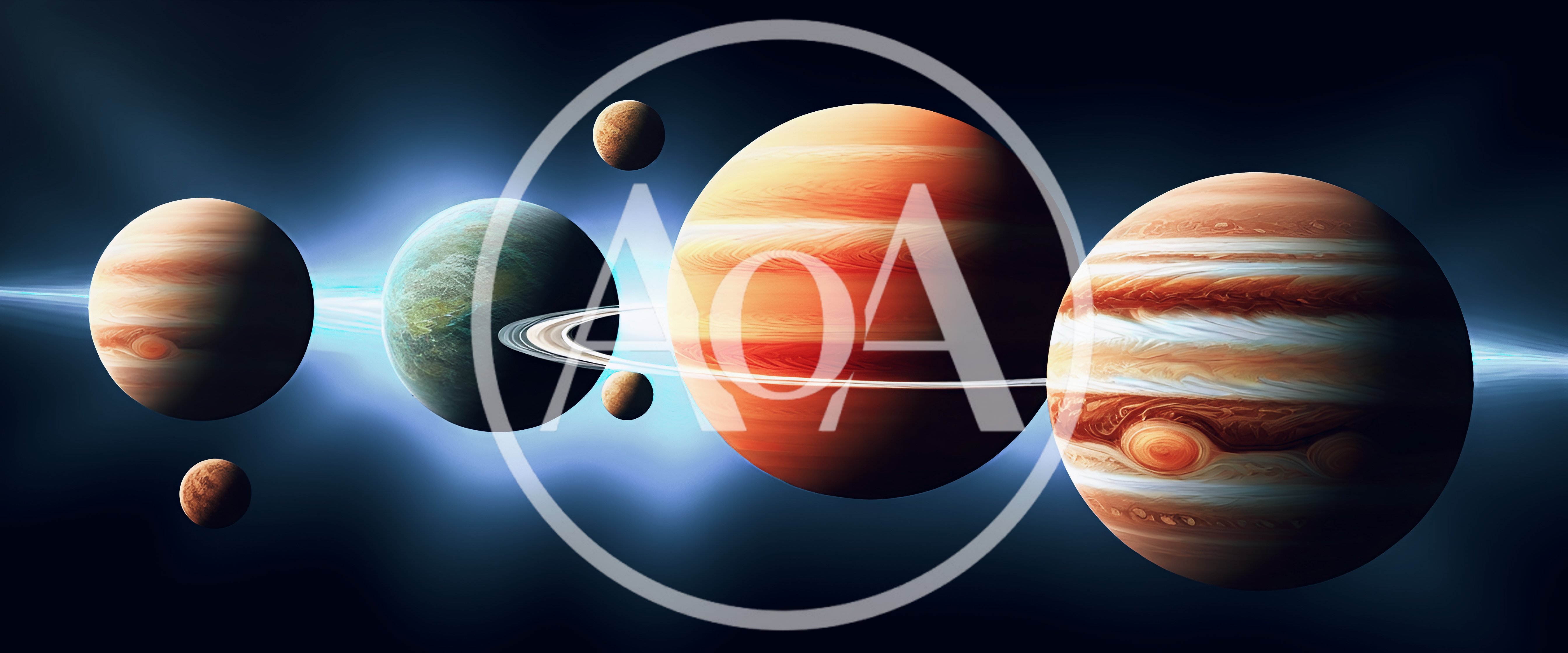 Planetary Alignment With Multiple Gas Giants And Moons