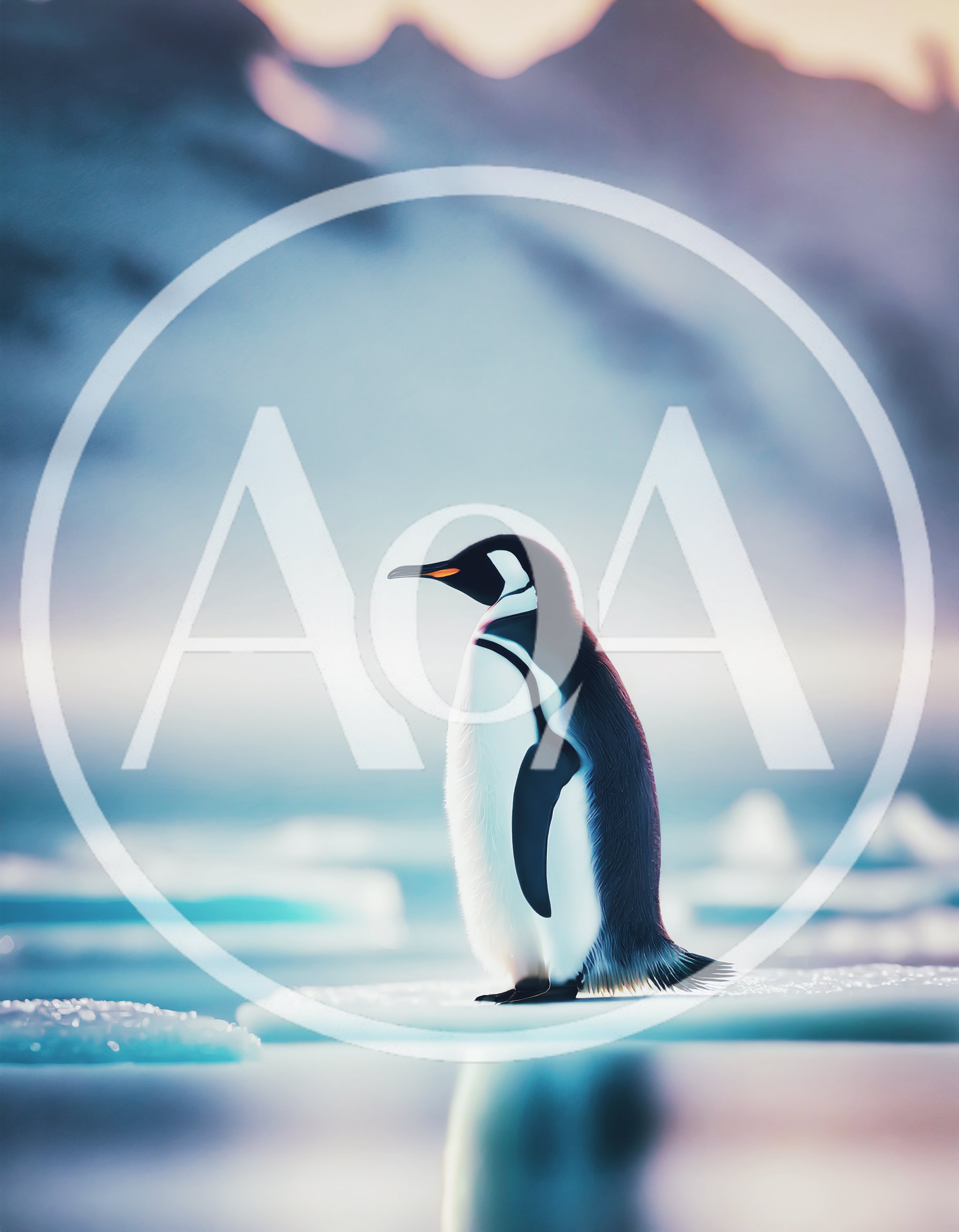 Emperor Penguin Standing On Ice Floe In Antarctica