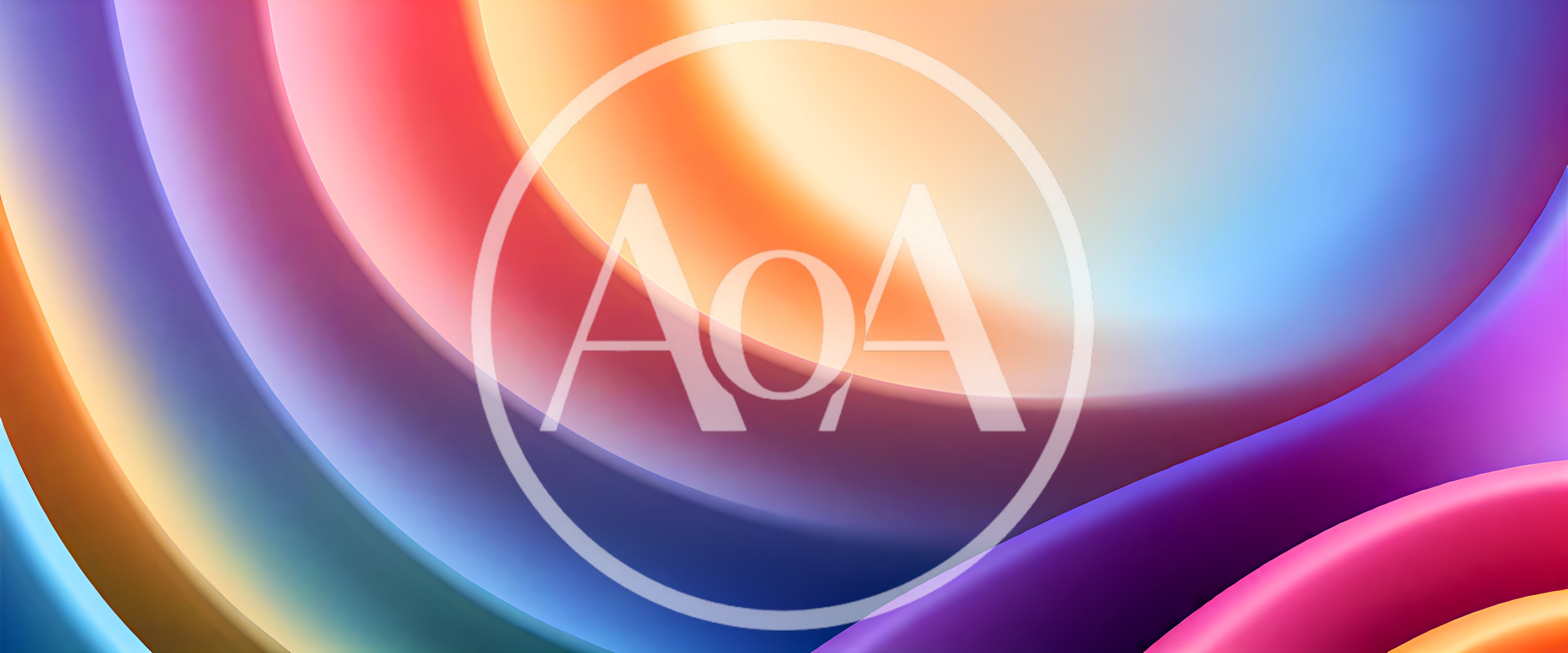 Abstract Colorful Curved Gradient Background