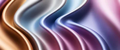 Abstract Wavy Silk Fabric Background