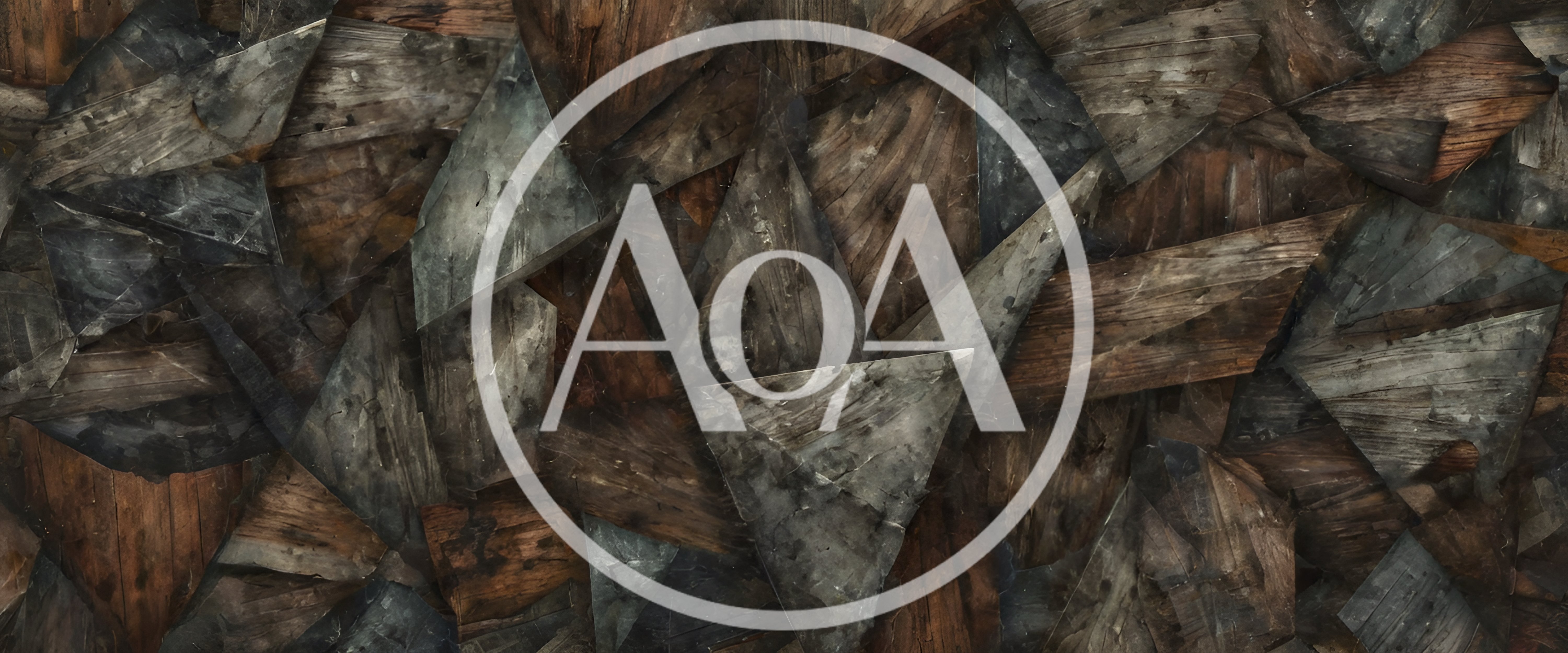 Abstract Geometric Pattern Of Weathered Wood And Stone