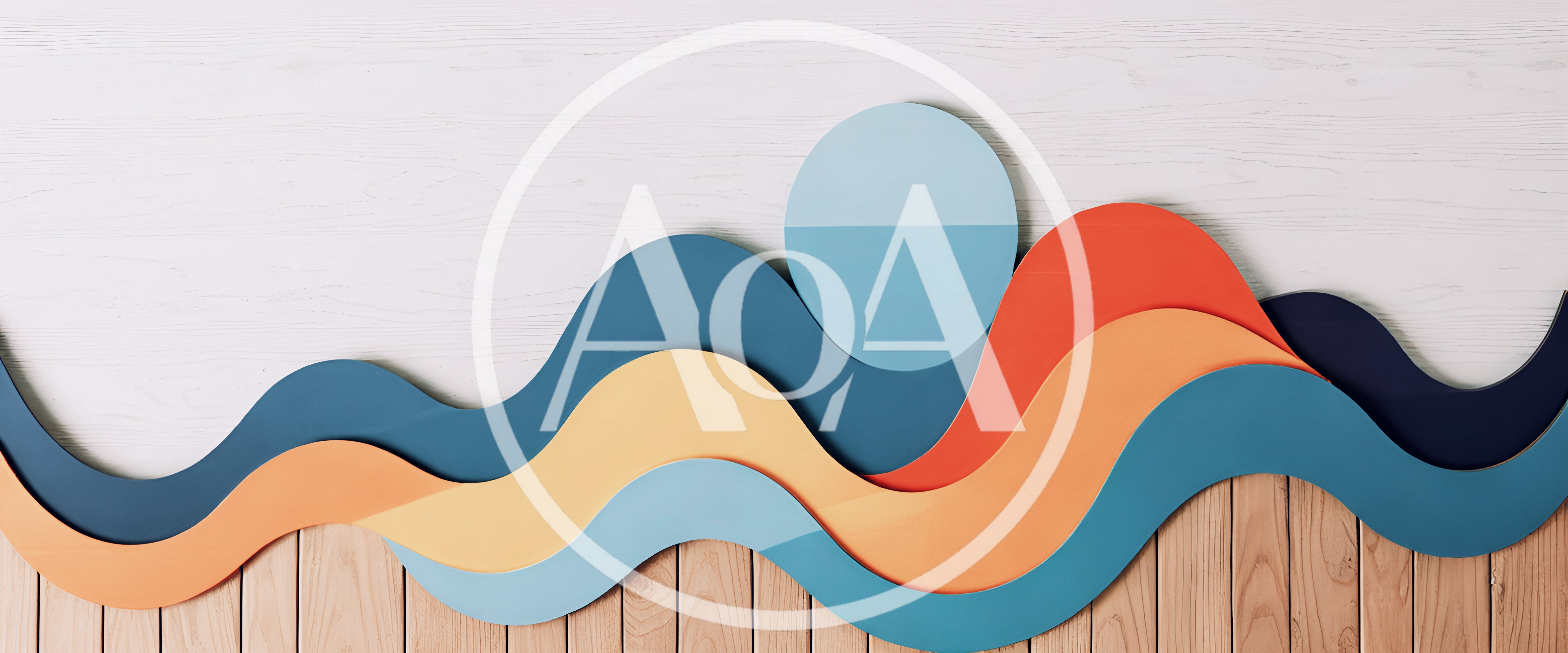 Abstract Layered Wave Wall Art Decor