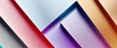 Abstract Geometric Background With Vibrant Multicolored Layers