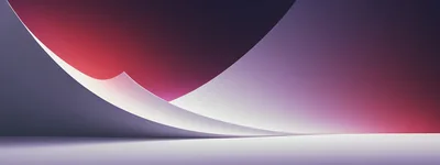 Abstract Minimalist Curved Paper Background With Gradient Lighting