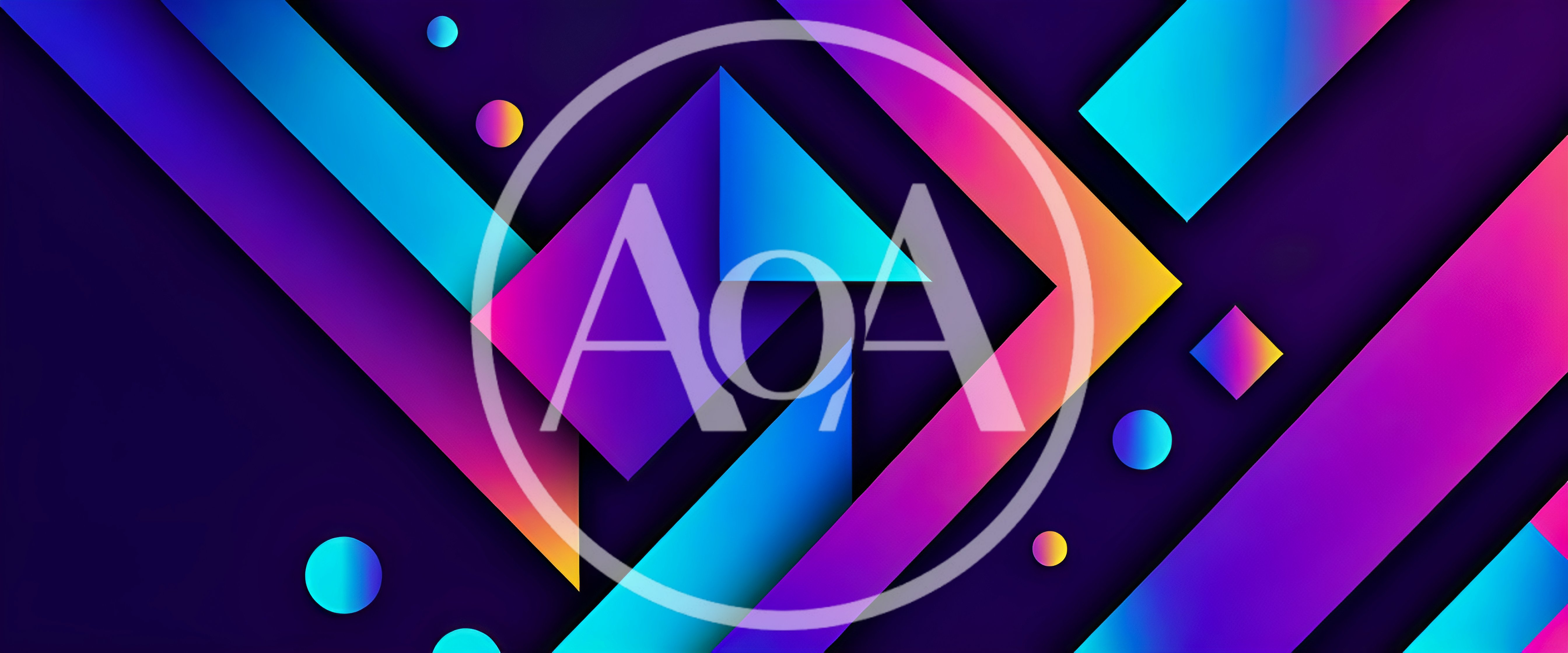 Abstract Geometric Background With Vibrant Gradient Shapes