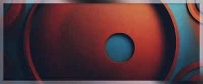 Abstract Geometric Background With Red And Blue Circles