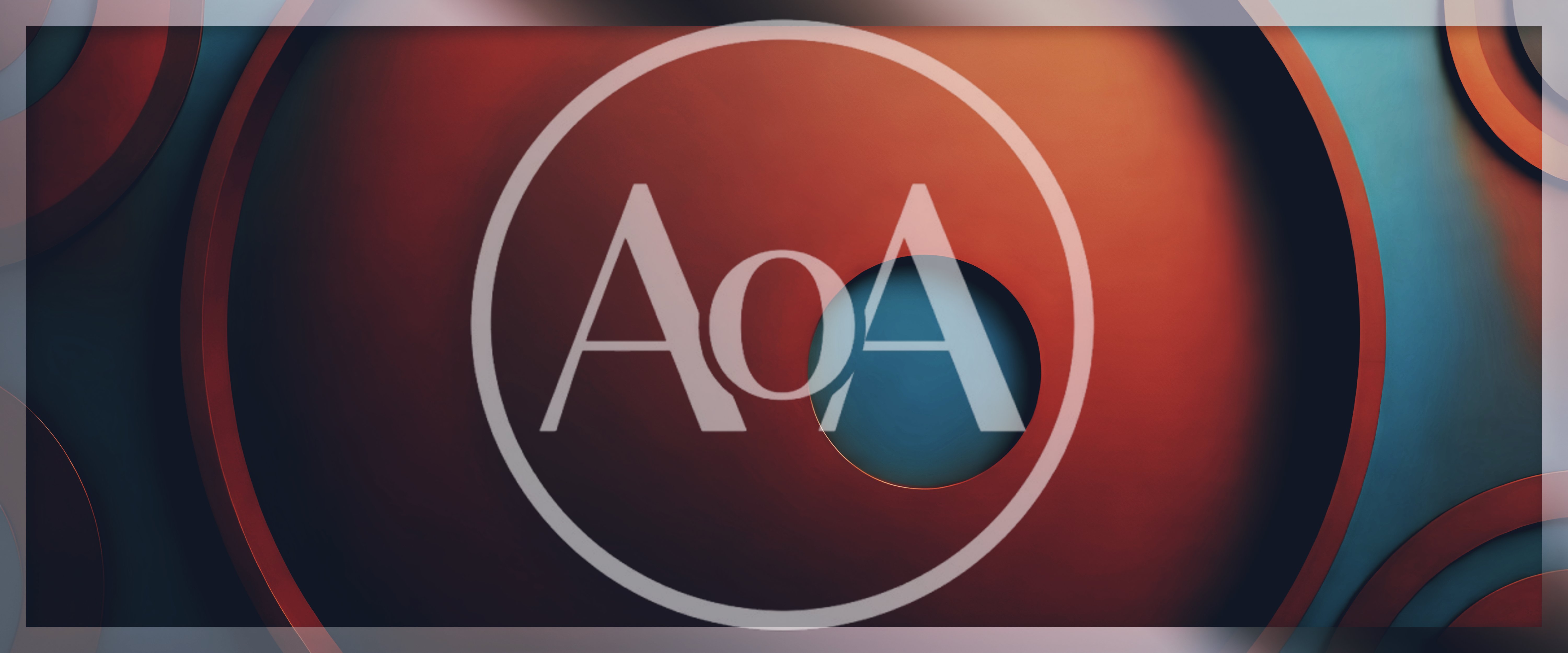 Abstract Geometric Background With Red And Blue Circles