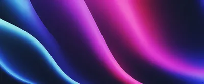 Abstract Neon Gradient Waves Background