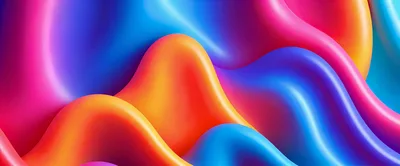 Abstract 3D Liquid Wave Background