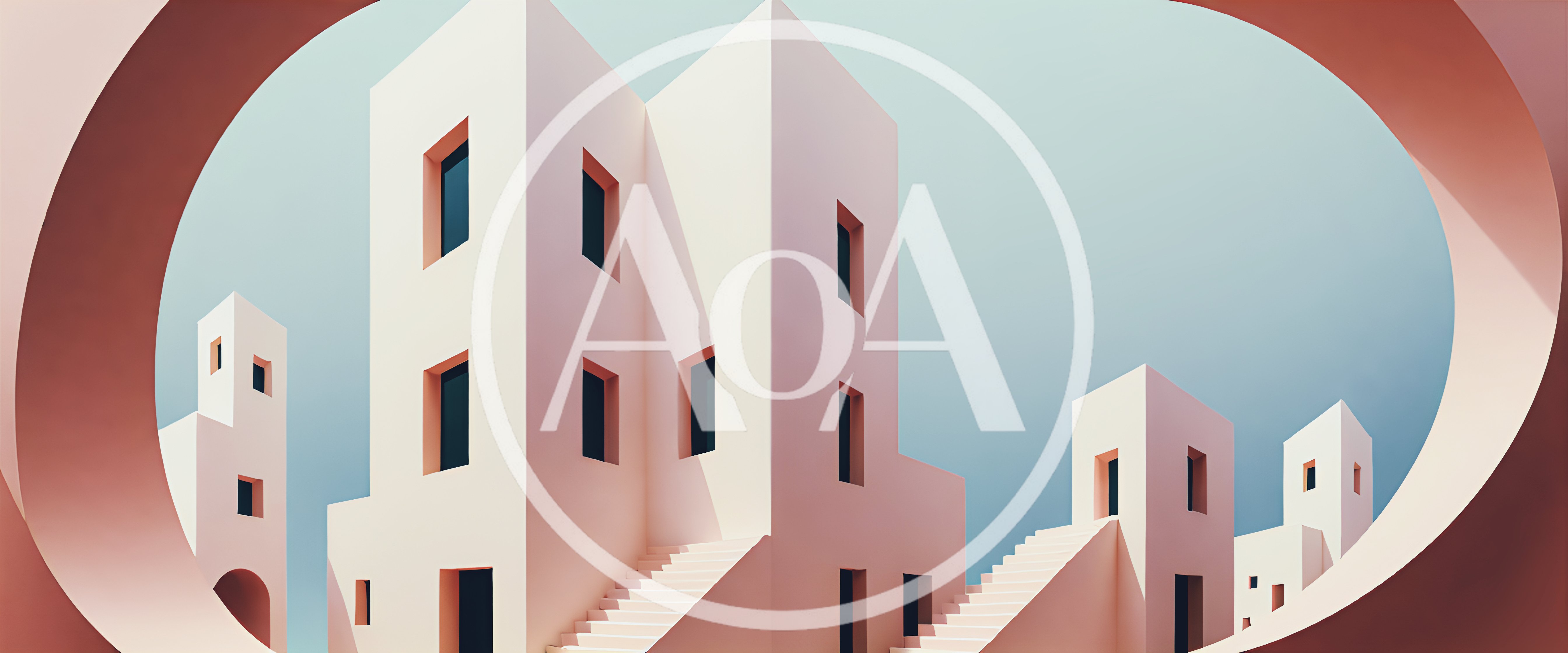 Minimalist Architectural Structures With Geometric Shapes