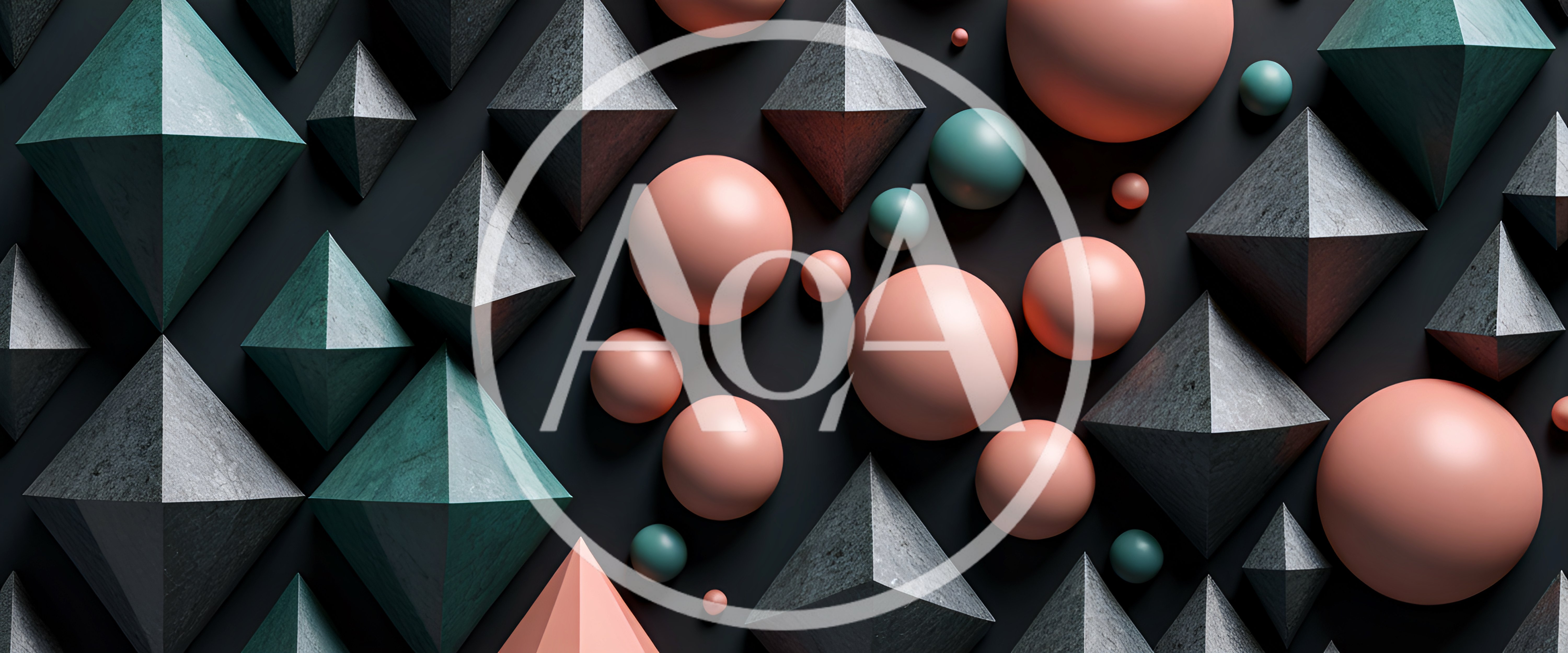 Abstract 3D Geometric Shapes Background