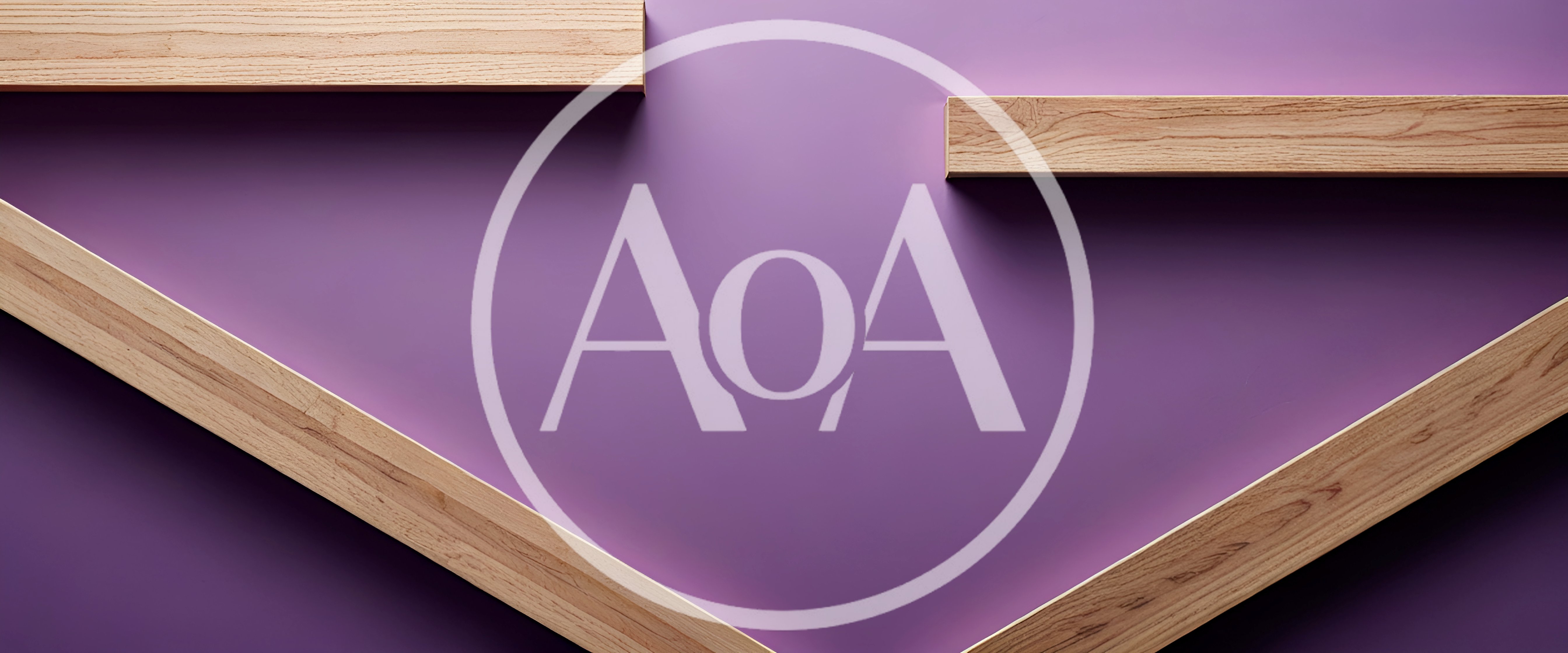 Abstract Wooden Beams On A Purple Background