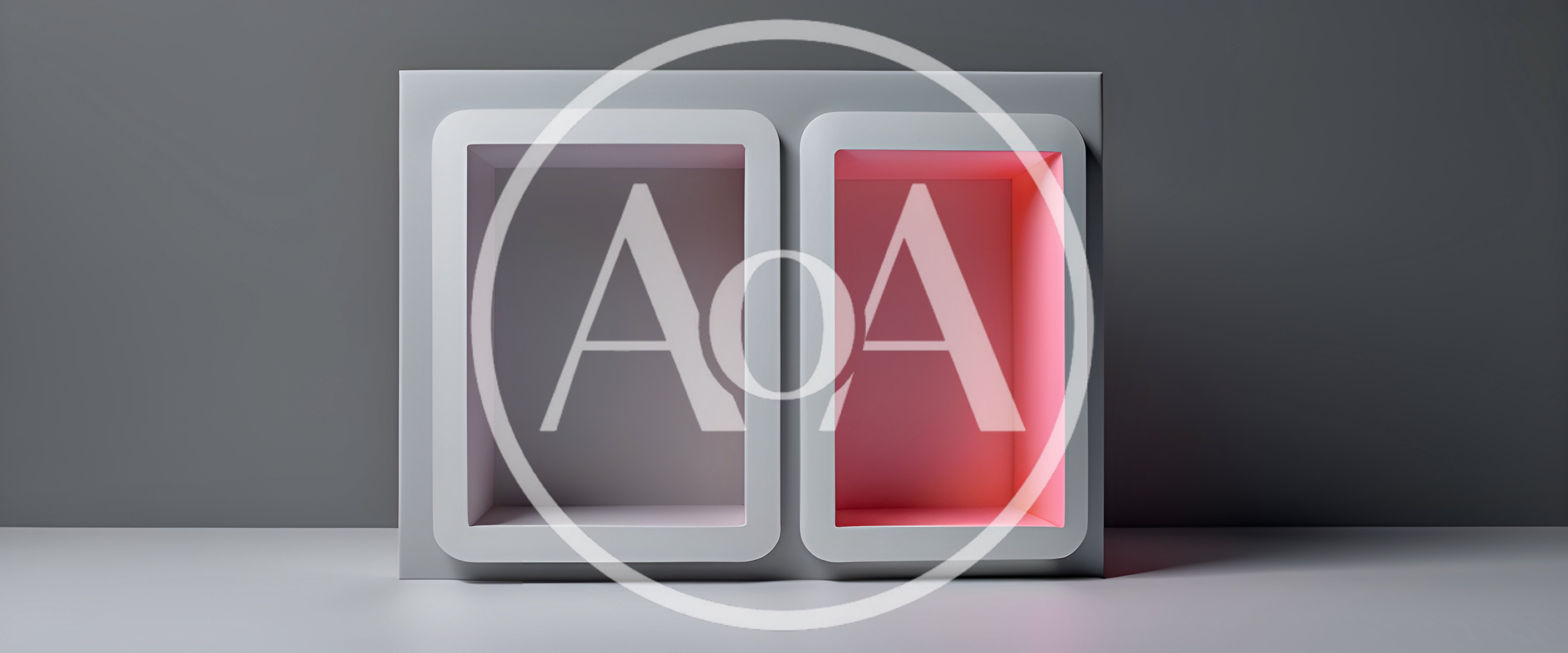 Two Modern Rectangular Display Niches With Pink Lighting