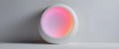 Minimalist Spherical Light Fixture With Gradient Glow