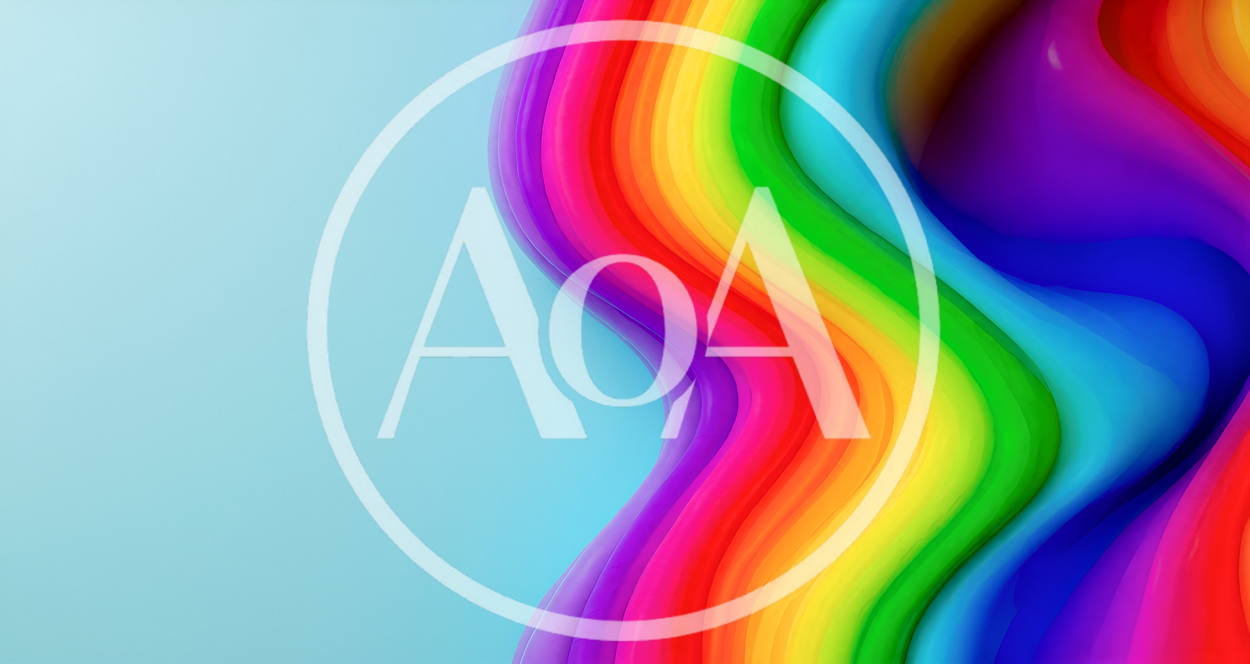 Abstract Rainbow Wave Background With Smooth Flowing Layers