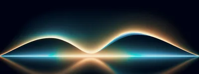 Abstract Glowing Wave Light Motion Background
