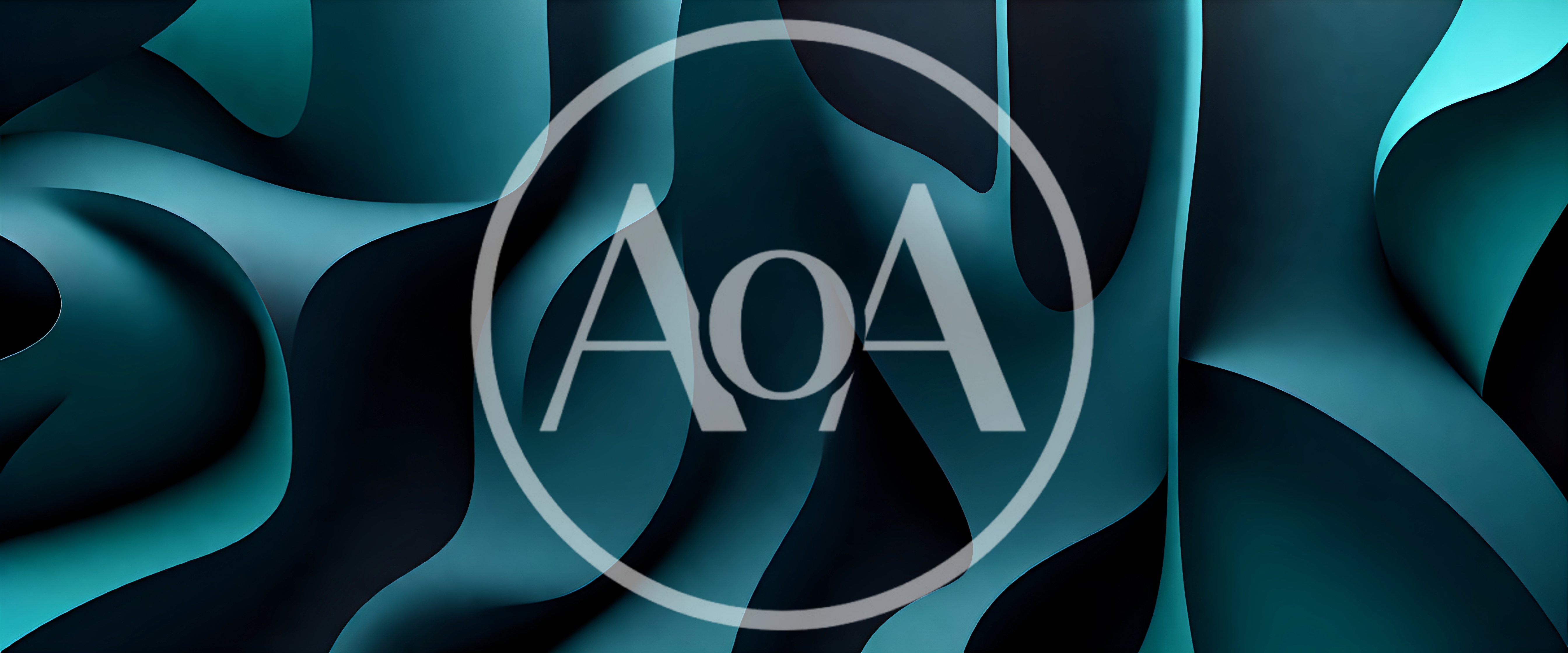 Abstract Teal And Dark Blue Wavy Fluid Background