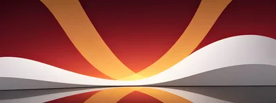 Abstract Red And Orange Curved Background
