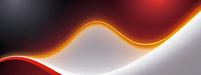 Abstract Background With Glowing Orange Wave Lines