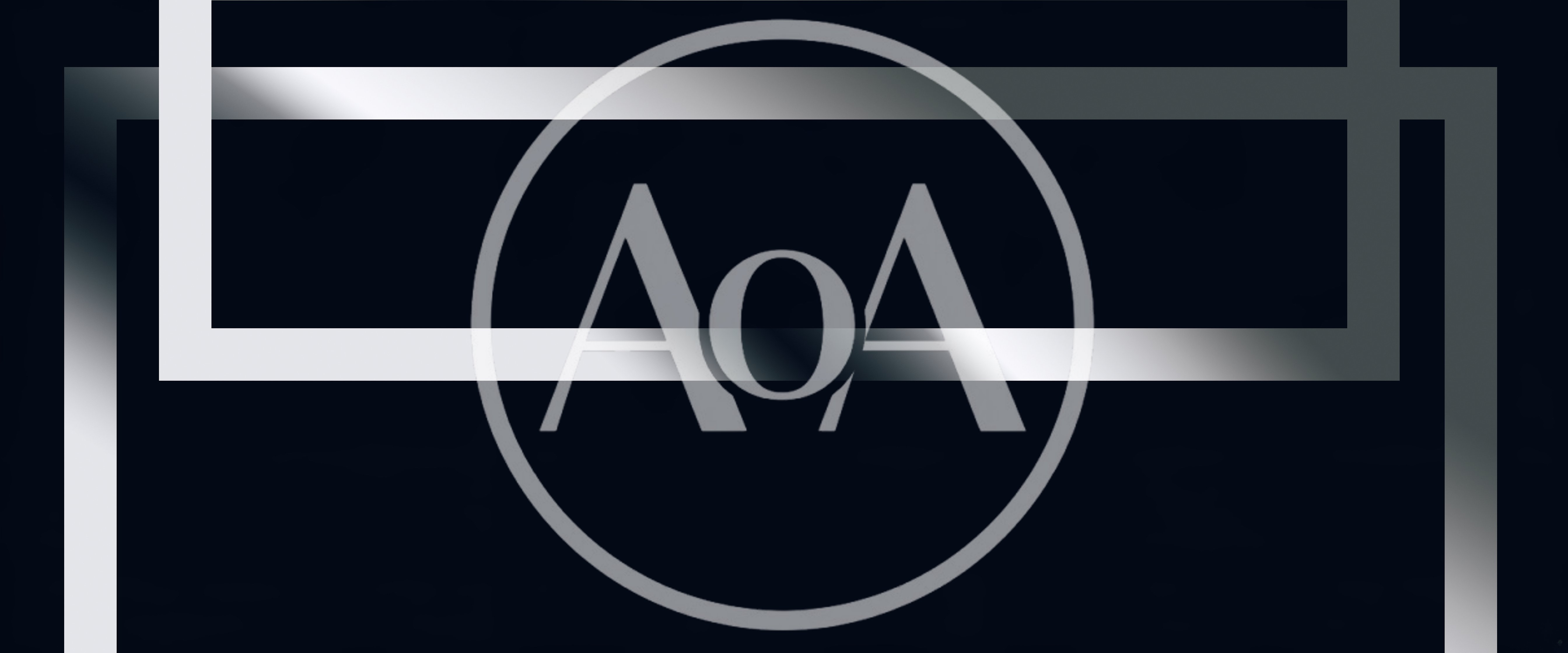 Abstract Metallic Rectangular Frames On Dark Background