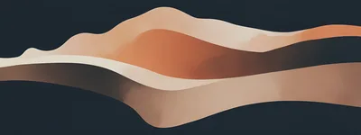 Abstract Wavy Layers In Earth Tones