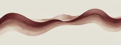 Abstract Watercolor Wave In Earthy Brown Tones