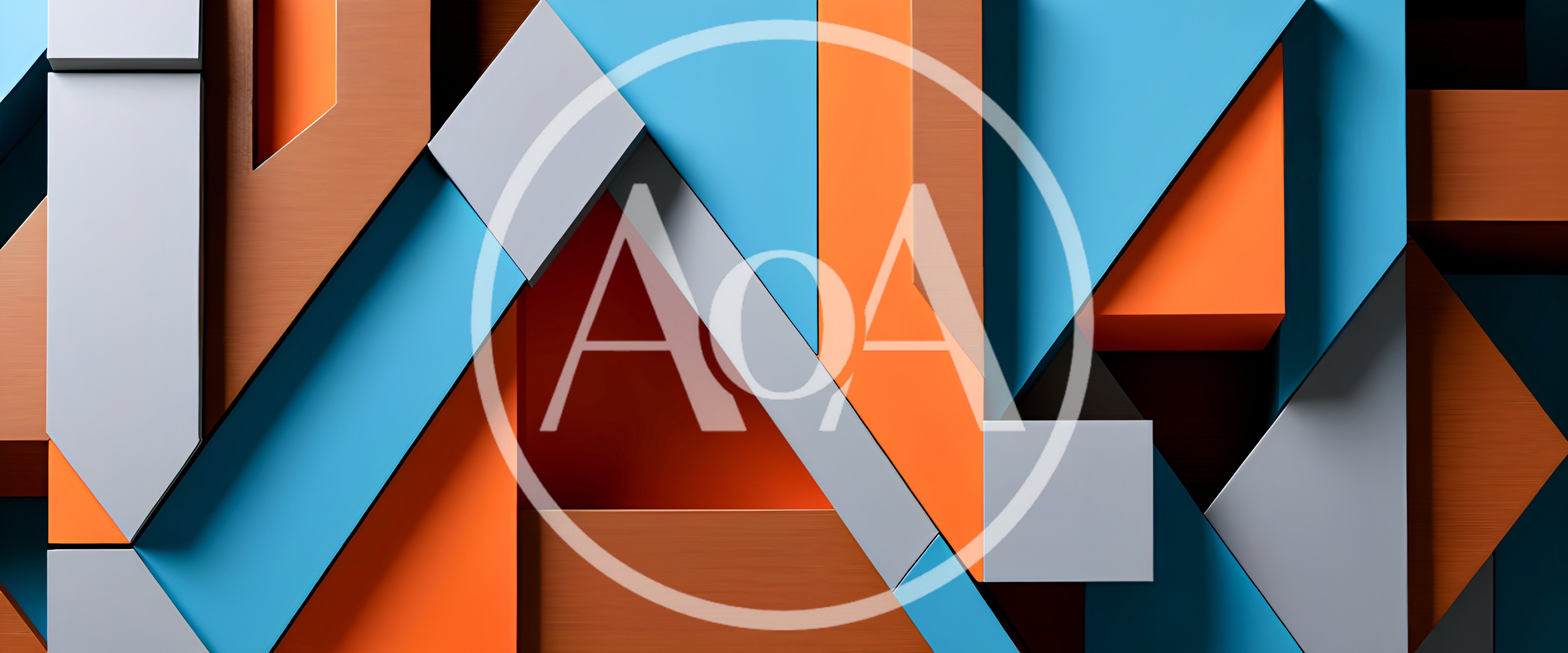 Abstract Geometric 3D Composition With Vibrant Colors