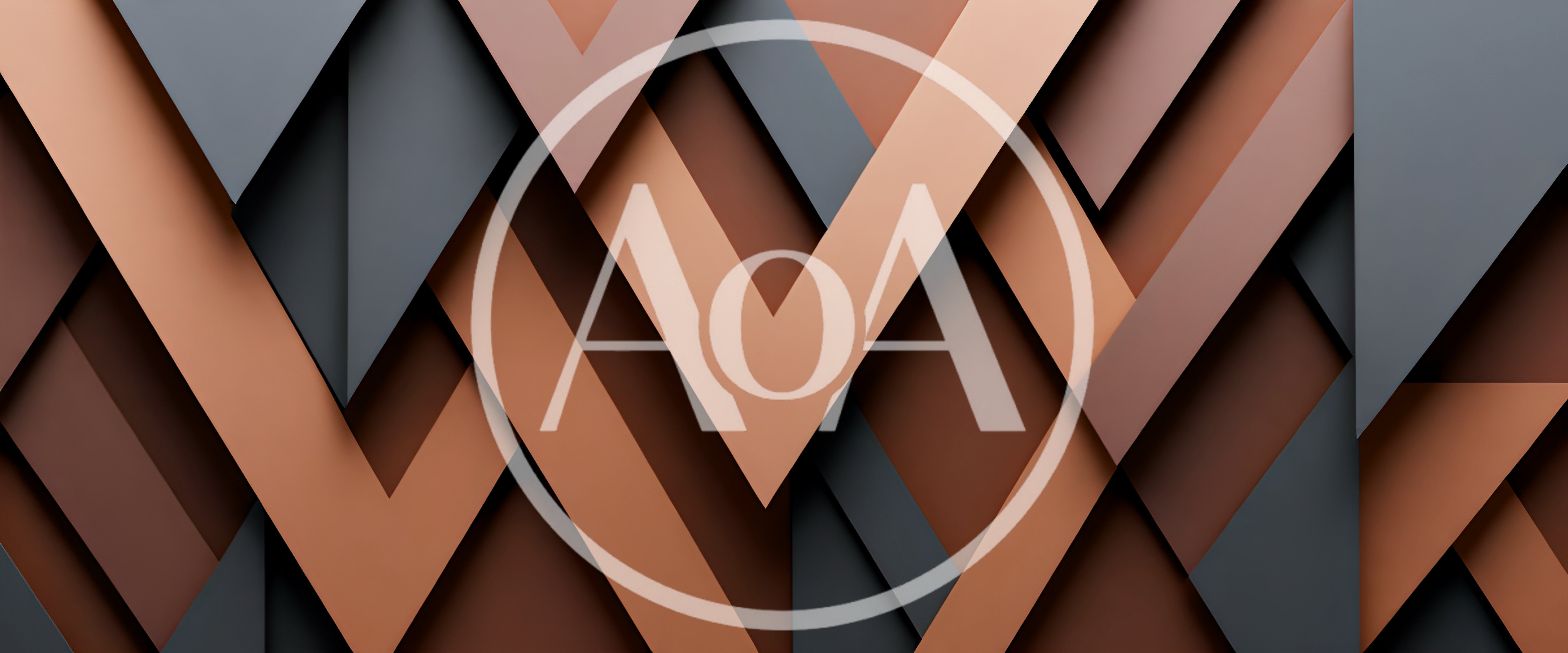 Abstract Geometric Background With Overlapping Brown And Grey Shapes