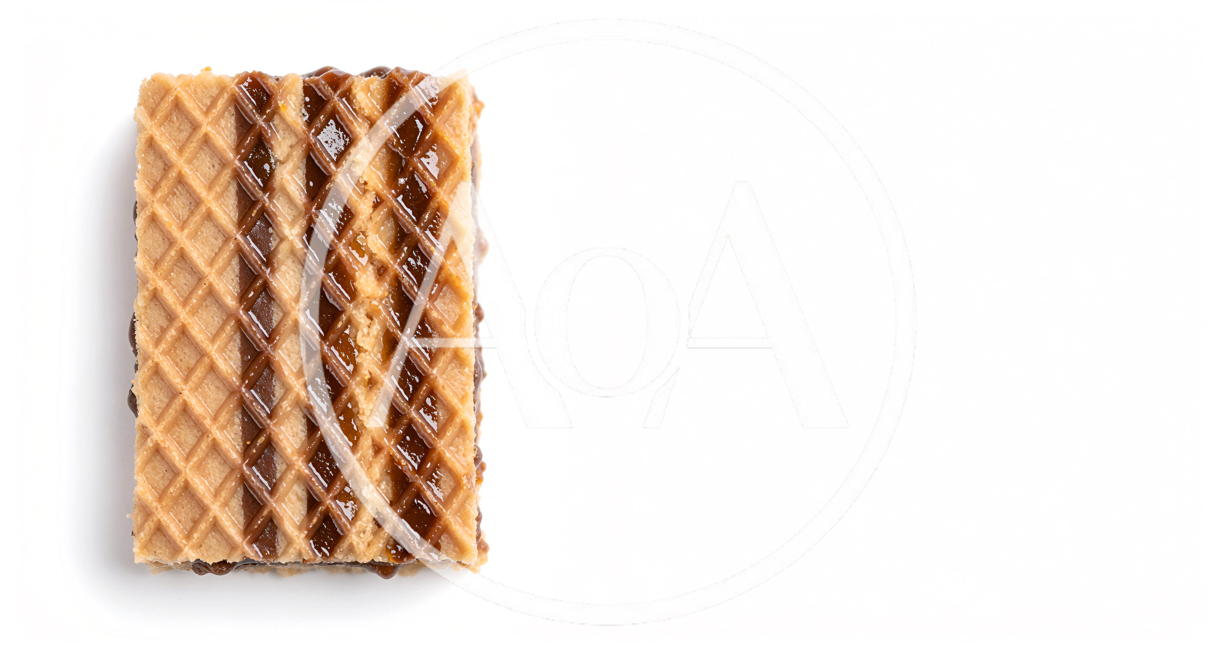 Single Wafer Cookie With Chocolate Drizzle