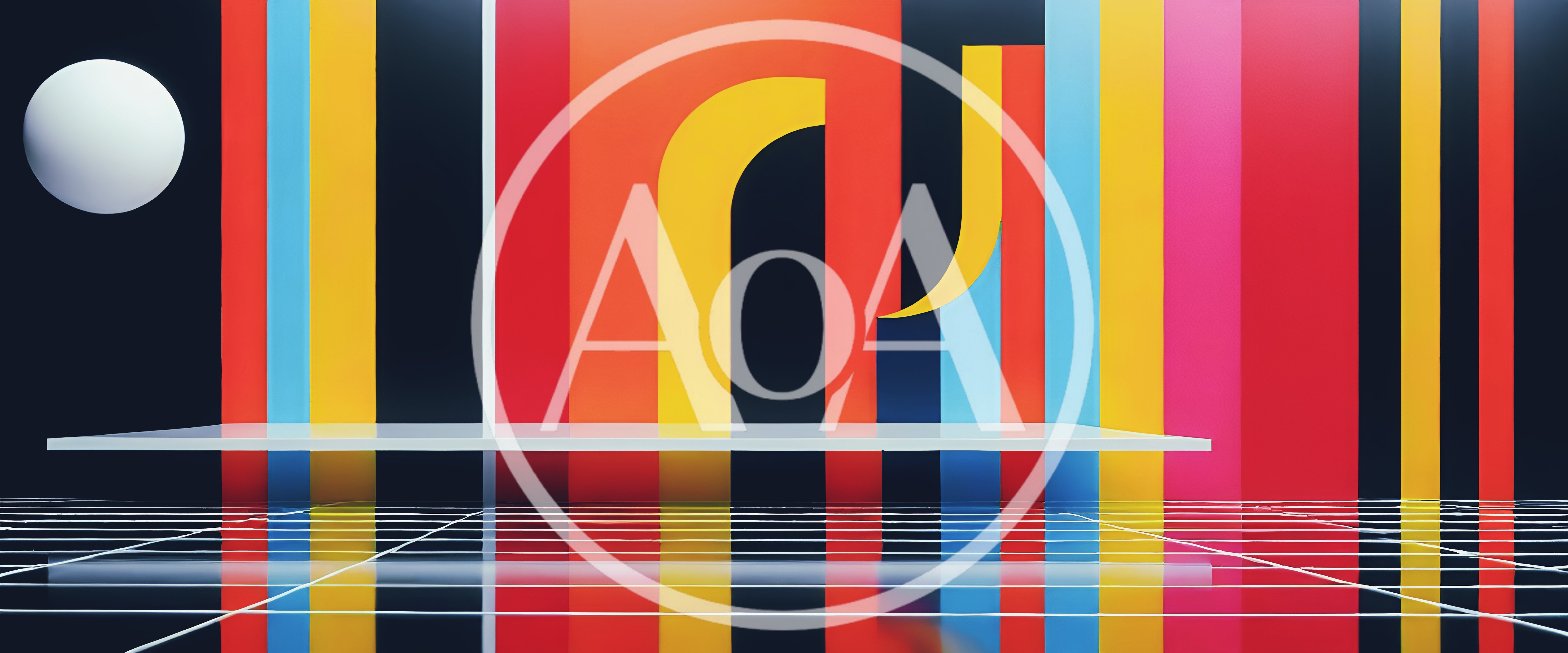Abstract Geometric Background With Colorful Vertical Stripes