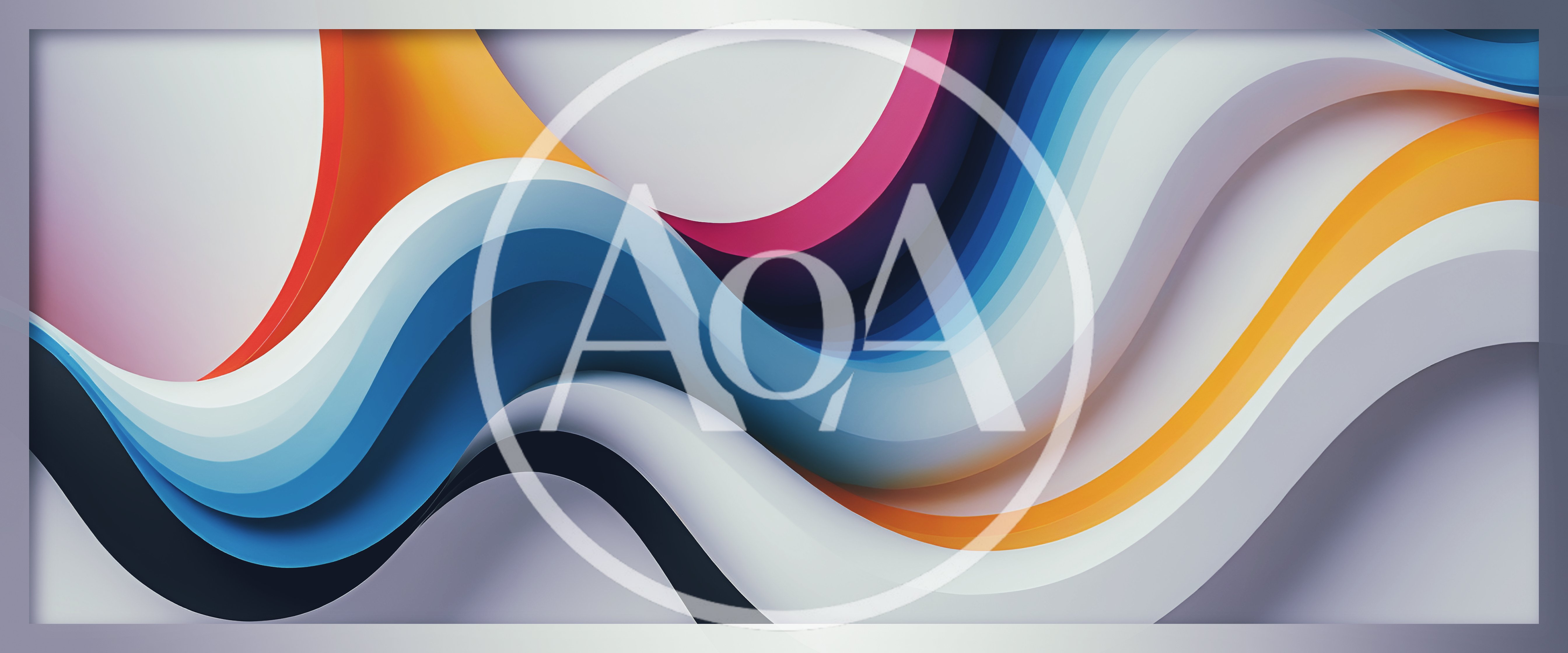 Abstract Wavy Layers With Vibrant Colorful Gradient Flow
