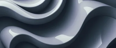 Abstract 3D Wavy Liquid Metal Background