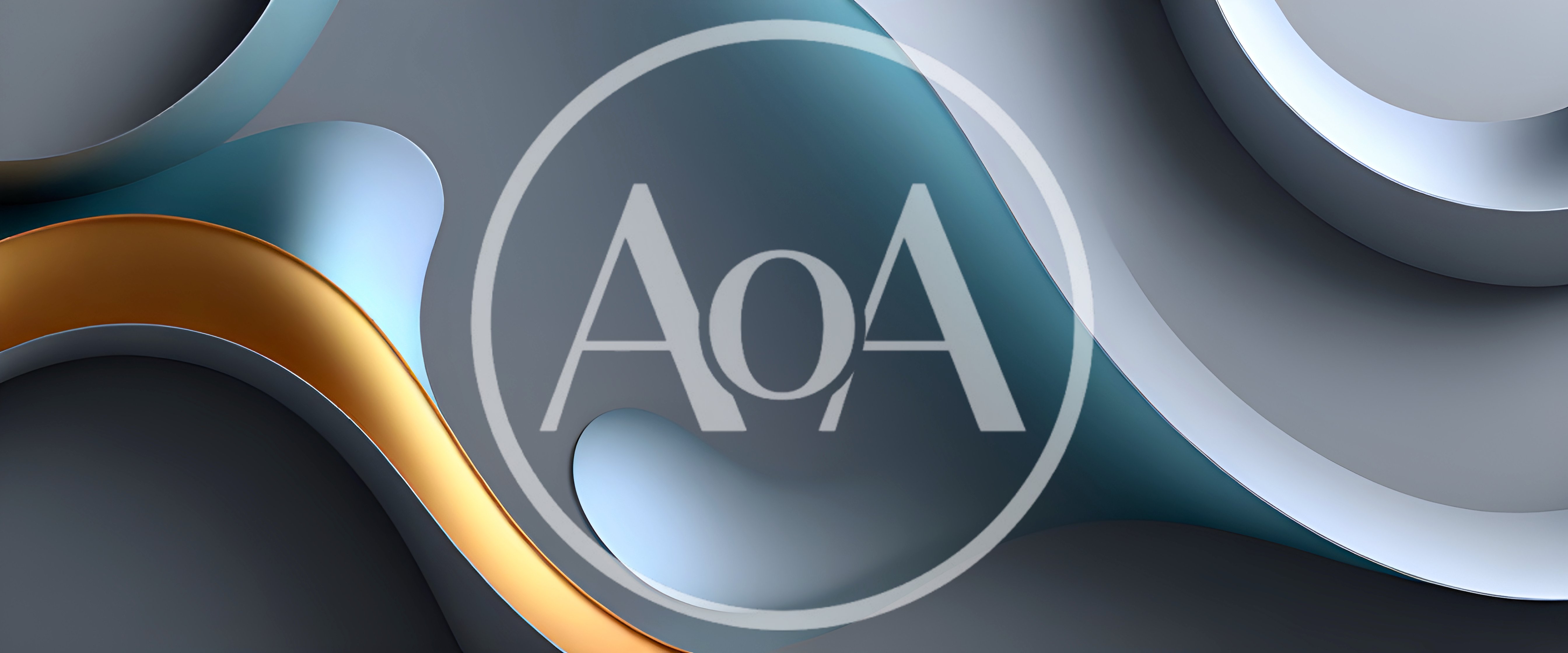 Abstract 3D Rendered Fluid Metallic Waves