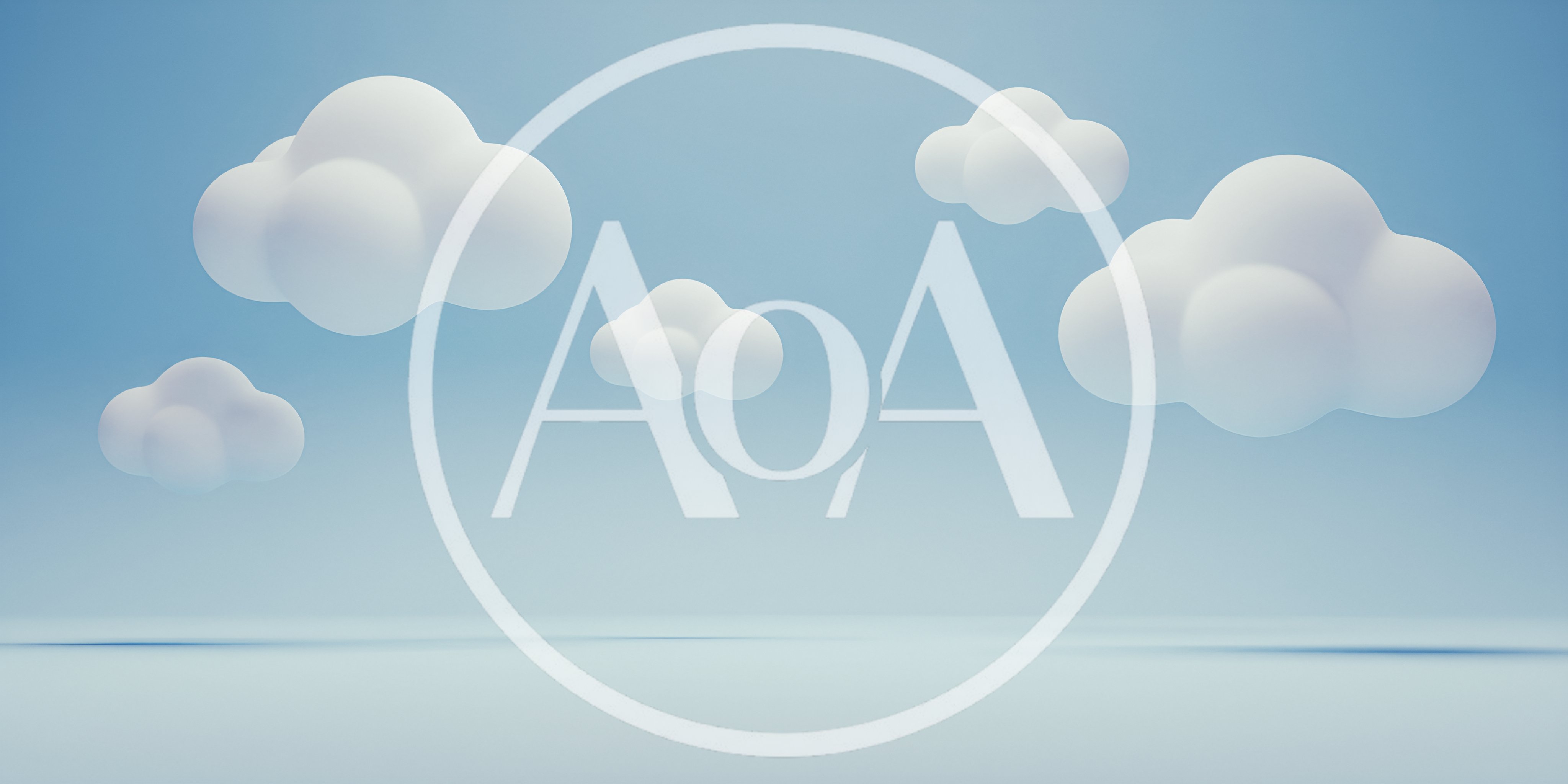 3D Rendered White Clouds Floating In Blue Sky