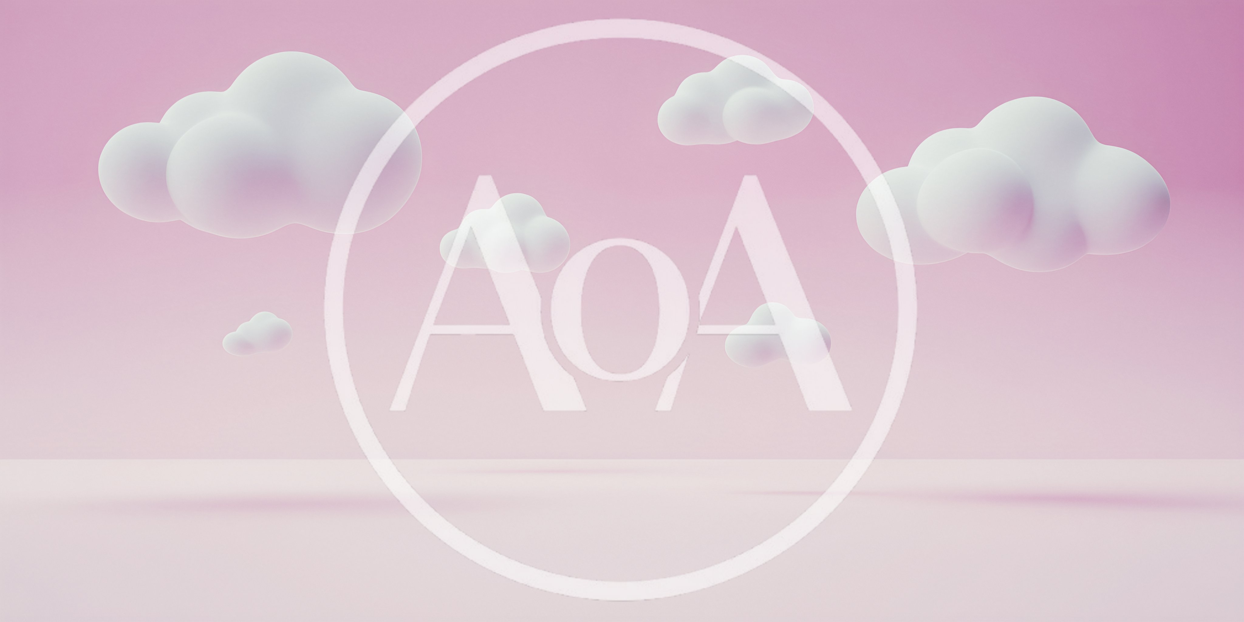 3D Rendered White Clouds Floating In Pink Sky