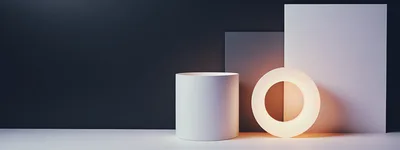 Minimalist 3D Product Display With Geometric Shapes