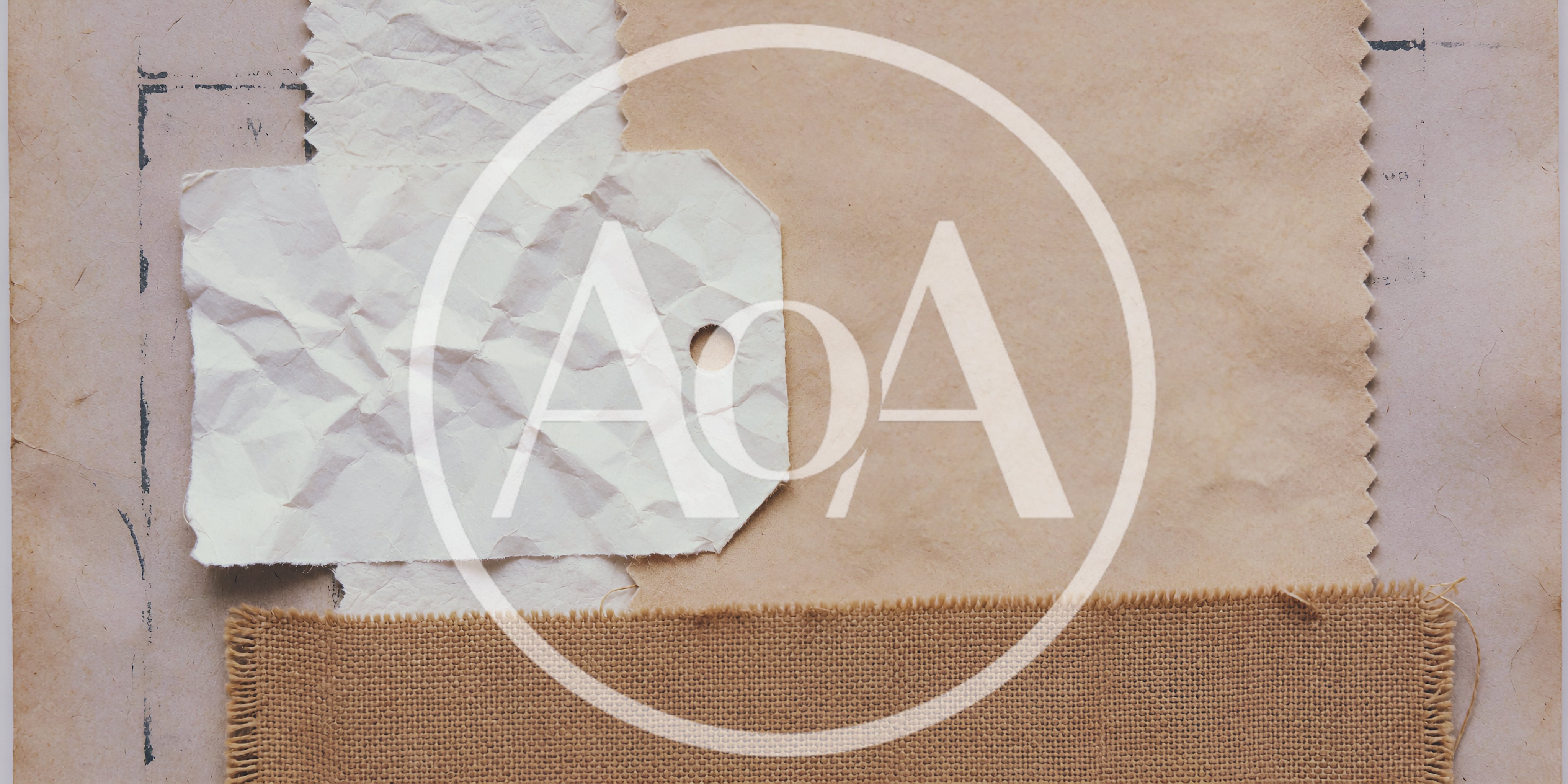 Vintage Paper And Fabric Texture Collage Background