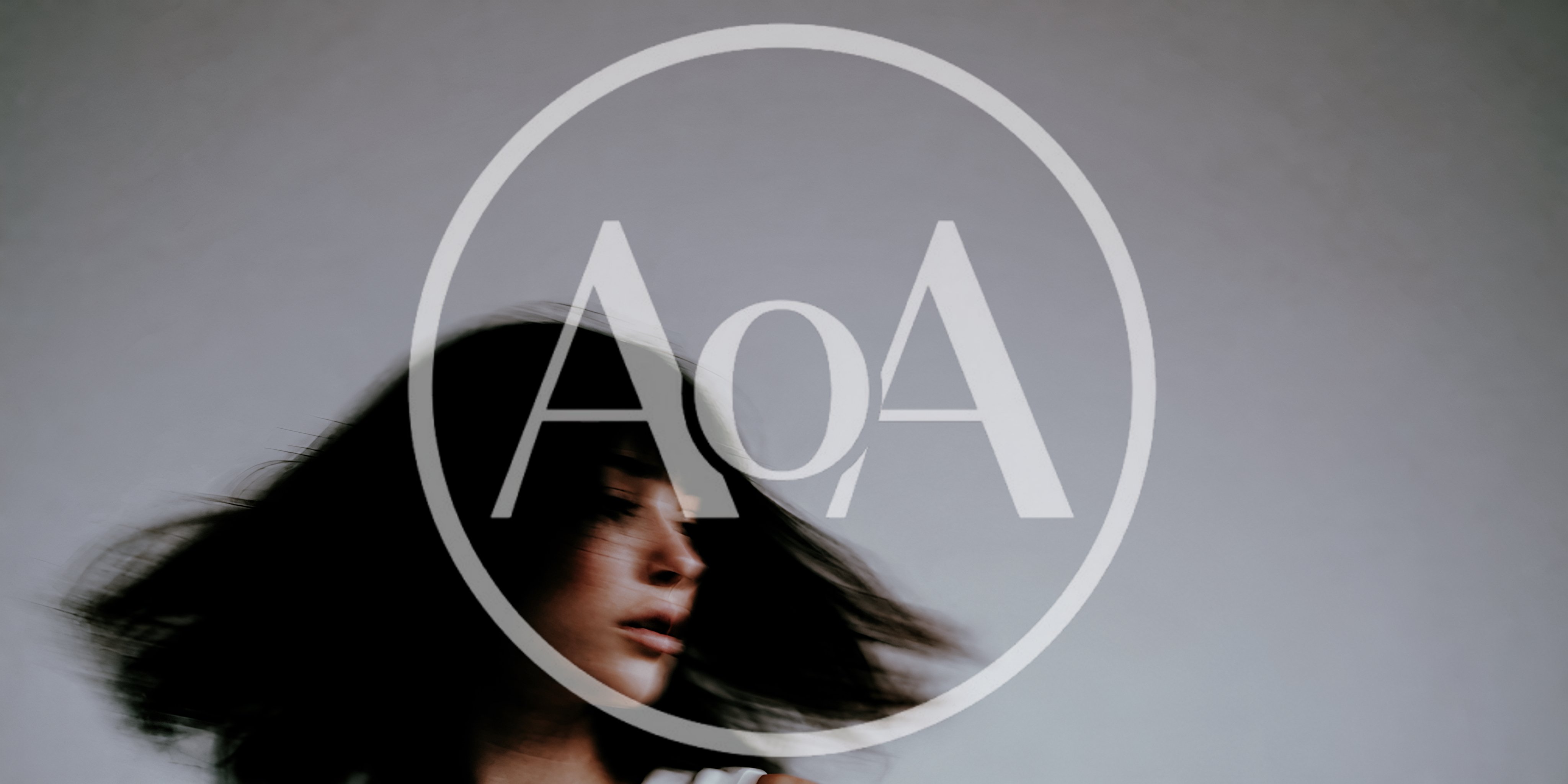 Young Woman With Motion Blur Hair Movement