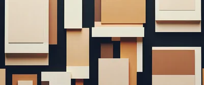 Abstract Geometric Composition With Layered Rectangular Shapes