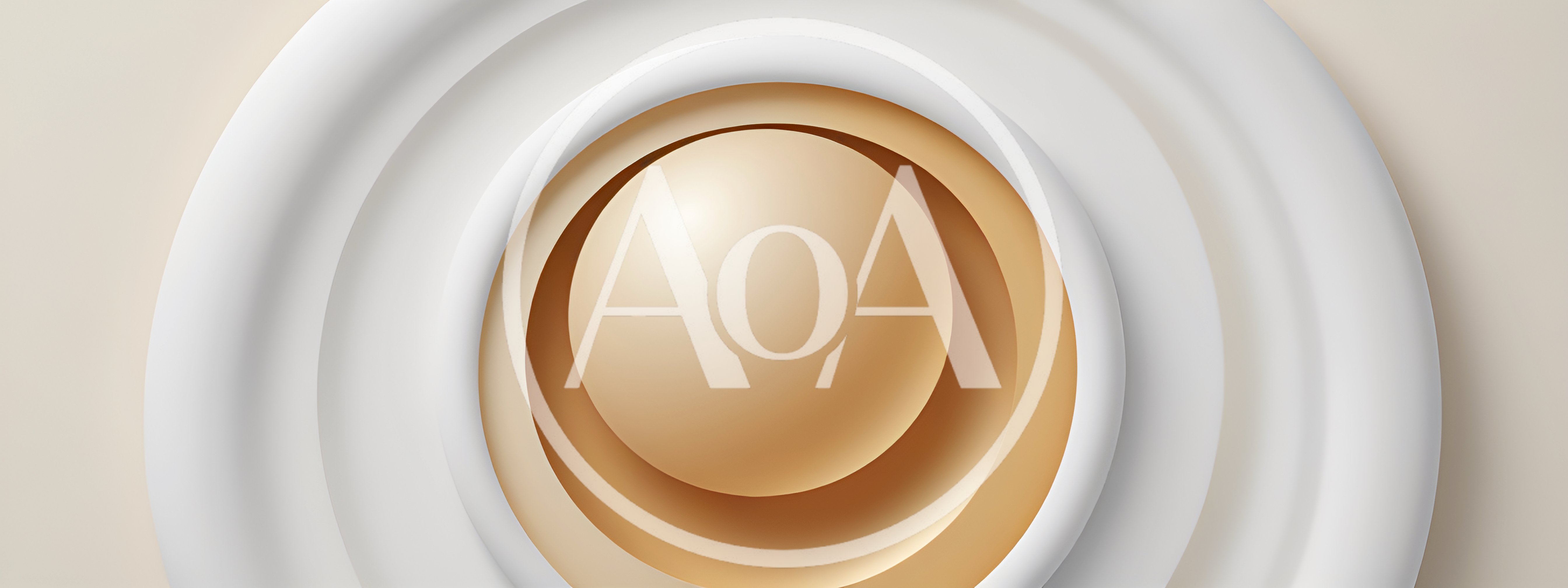 Abstract 3D Rendered Concentric Circles And Sphere