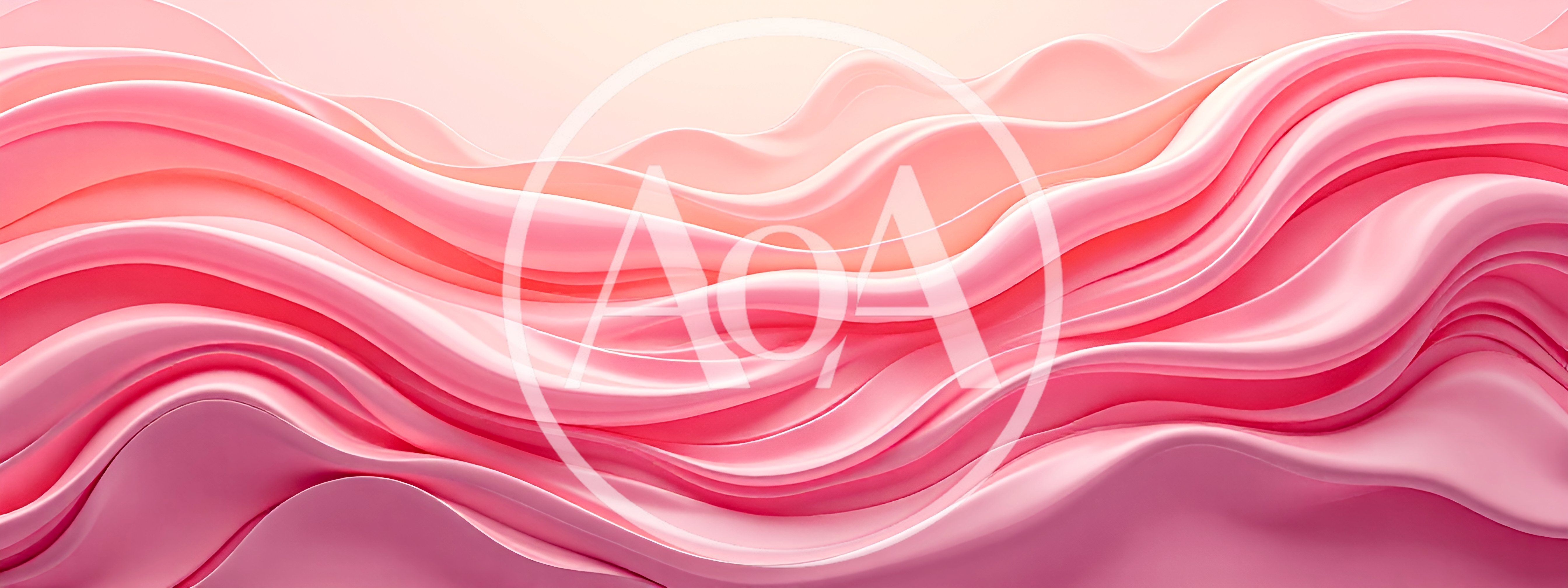 Abstract Pink Wavy Silk Fabric Background