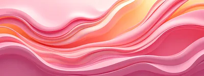Abstract Pink And Orange Wavy Fluid Background
