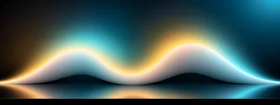 Abstract Glowing Wave Form With Soft Lighting