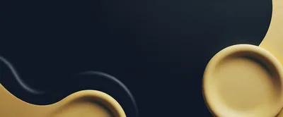 Abstract 3D Background With Gold And Dark Shapes