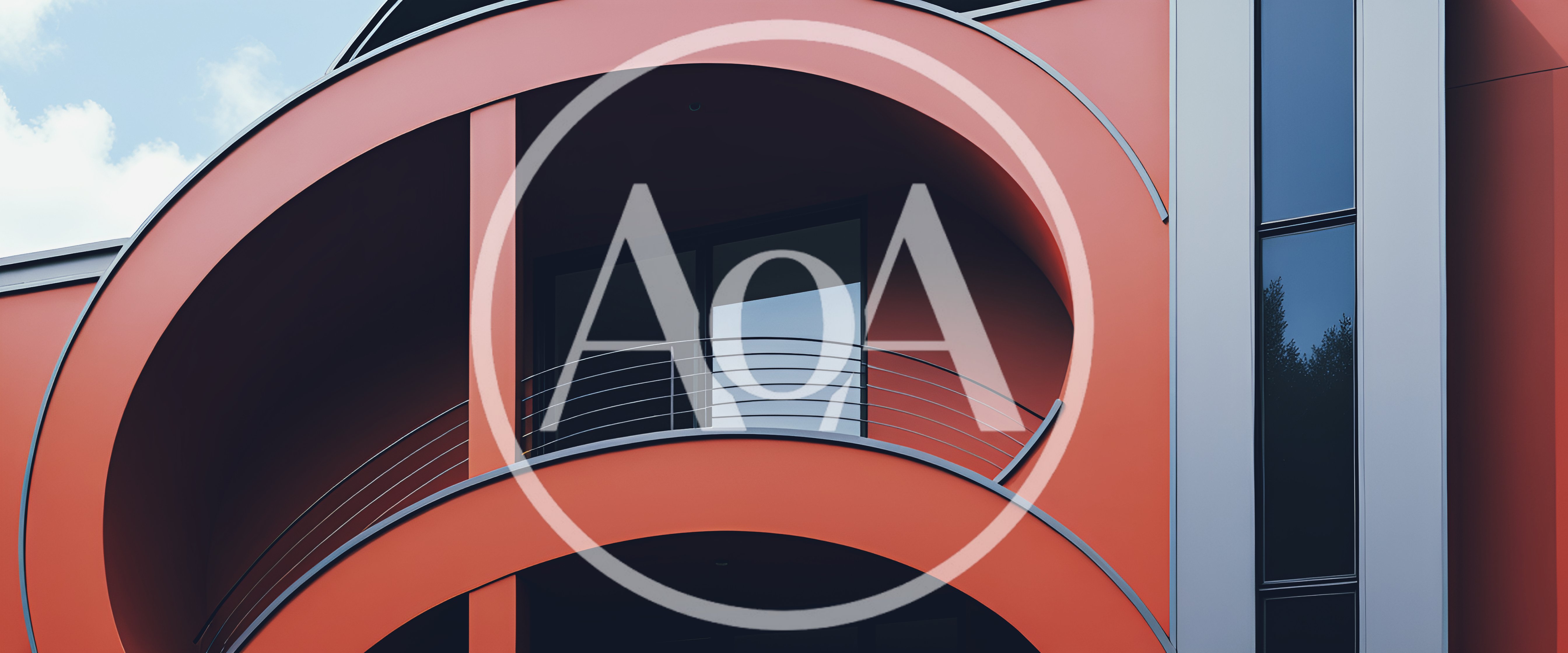 Modern Architectural Facade With Curved Balcony Design