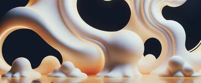 Abstract 3D Fluid Liquid Motion Background